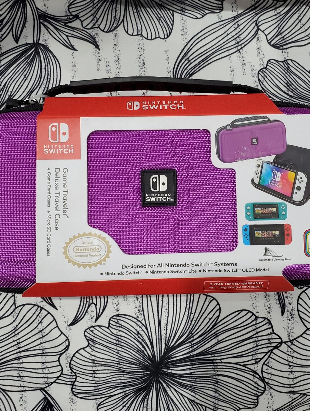 Nintendo Switch Game Traveler Deluxe Travel Case - Purple